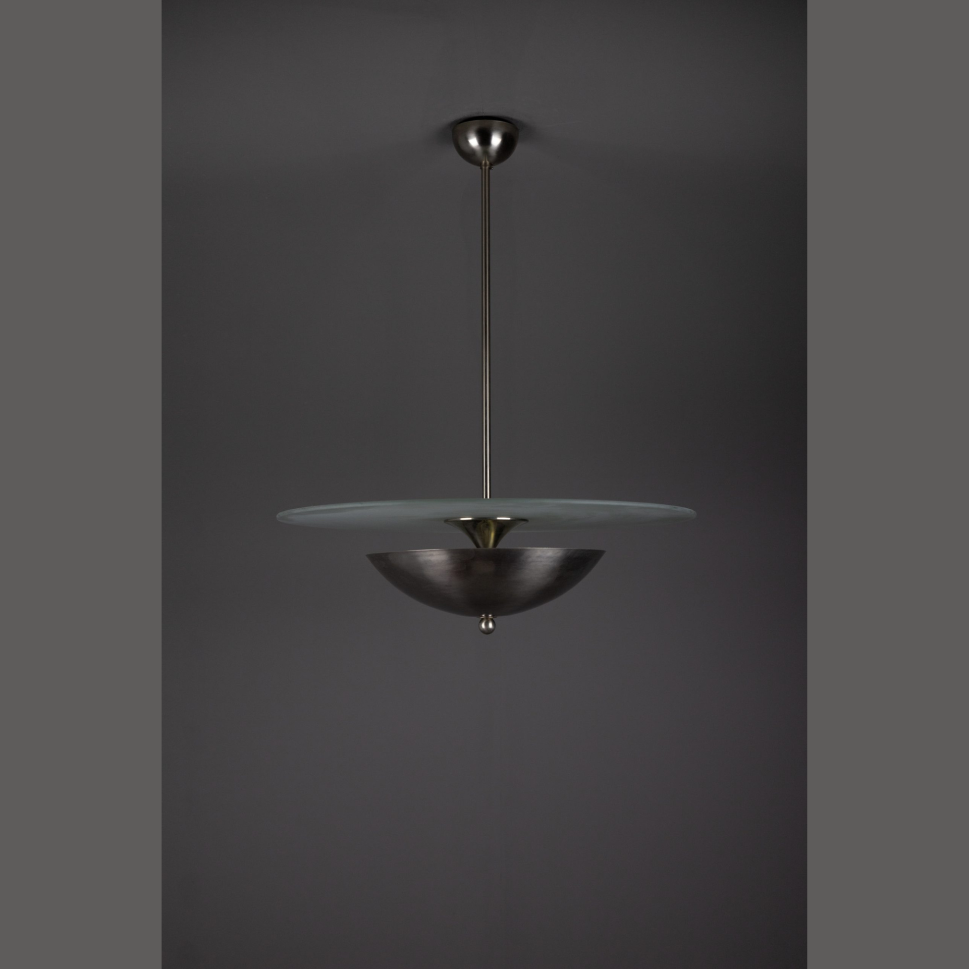 Giso hanglamp Halve Maan met glasplaat