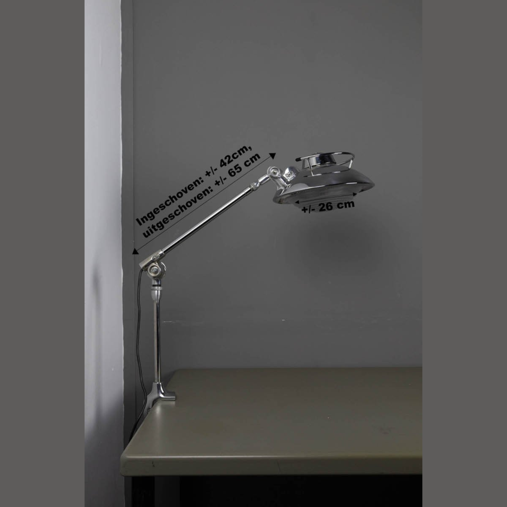 Giso bureaulamp Solere 203 klem - Afbeelding 4