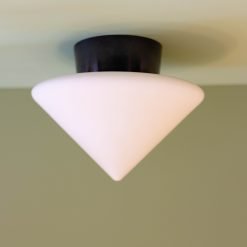 Vintage plafonniére kegel bakeliet