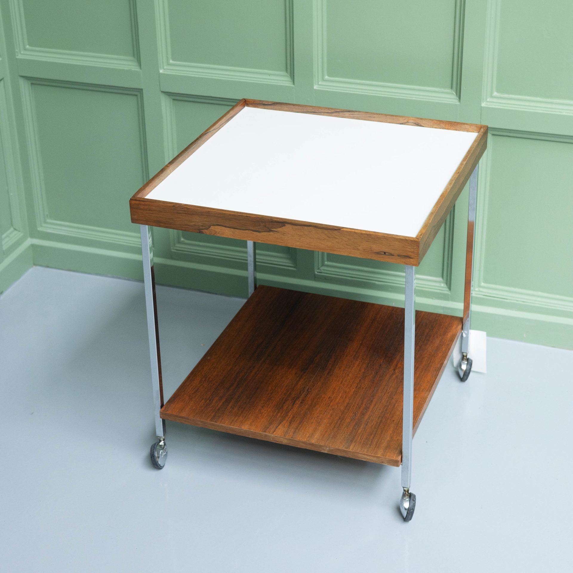 Vintage trolley / bijzettafel palissander - Afbeelding 7