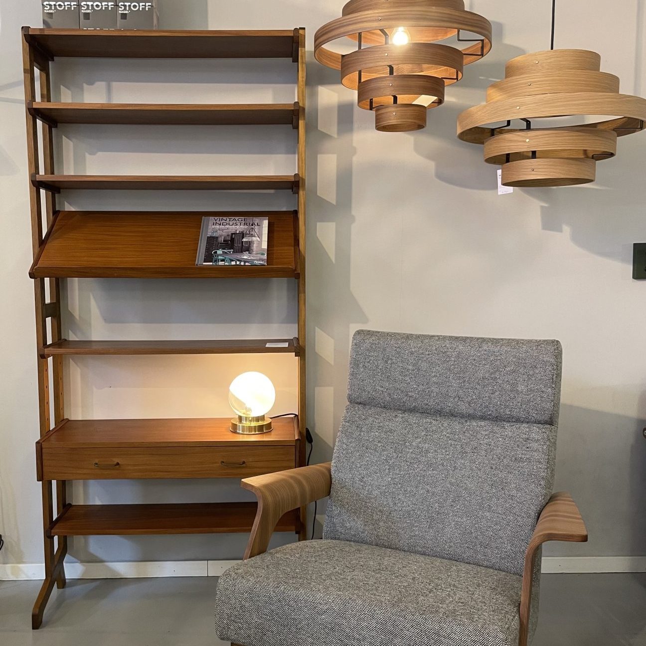 Vintage teak wandkast Simpla Lux
