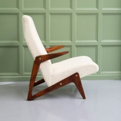 Alternative view of Vintage Alfred Hendrickx 1950's organic wood chair, Belform, Belgium
