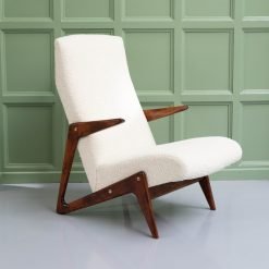 Vintage Alfred Hendrickx 1950's organic wood chair, Belform, Belgium