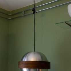 Alternative view of Vintage Space-Age Hanglamp met Houten Ring