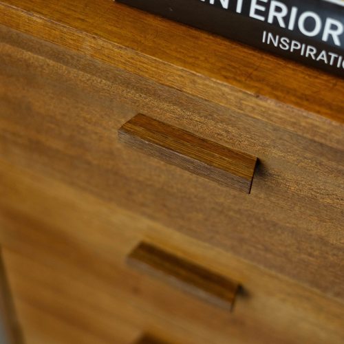Vintage teak kastje - Afbeelding 4