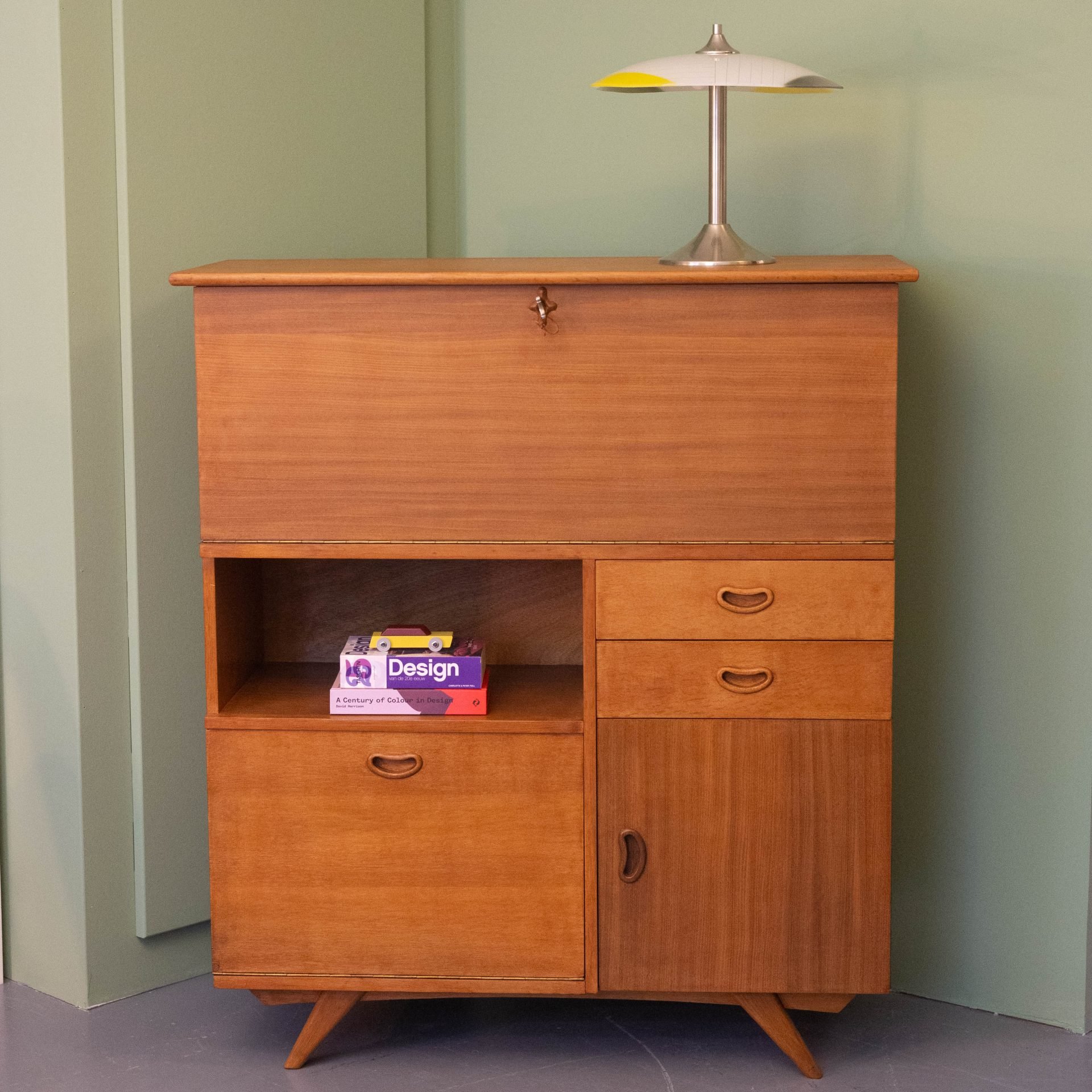 Vintage Webe teak highboard