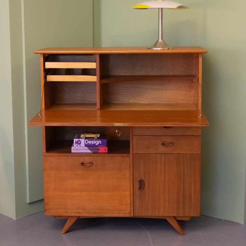 Vintage Webe teak highboard - Afbeelding 2