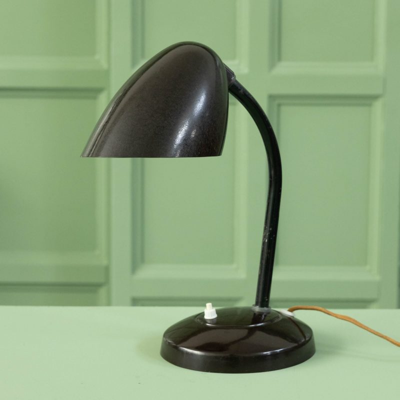 Vintage bakeliet tafellamp bruin