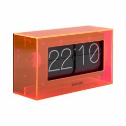 Alternative view of Karlsson table clock Boxed flip Oranje