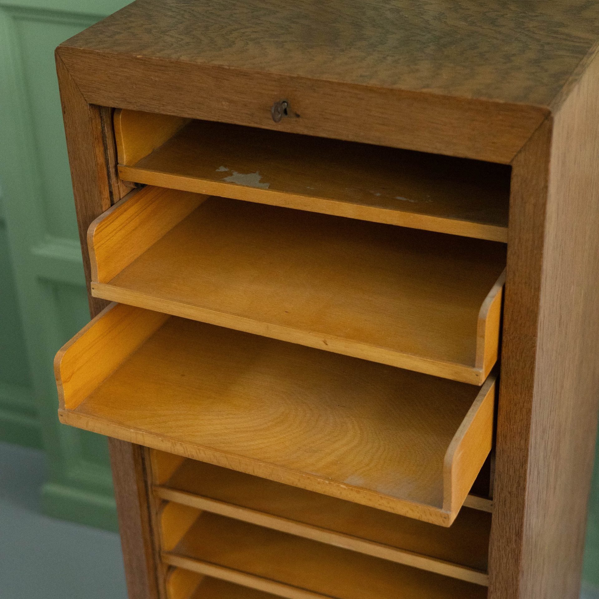 Vintage Archief/dossier kast - Afbeelding 3