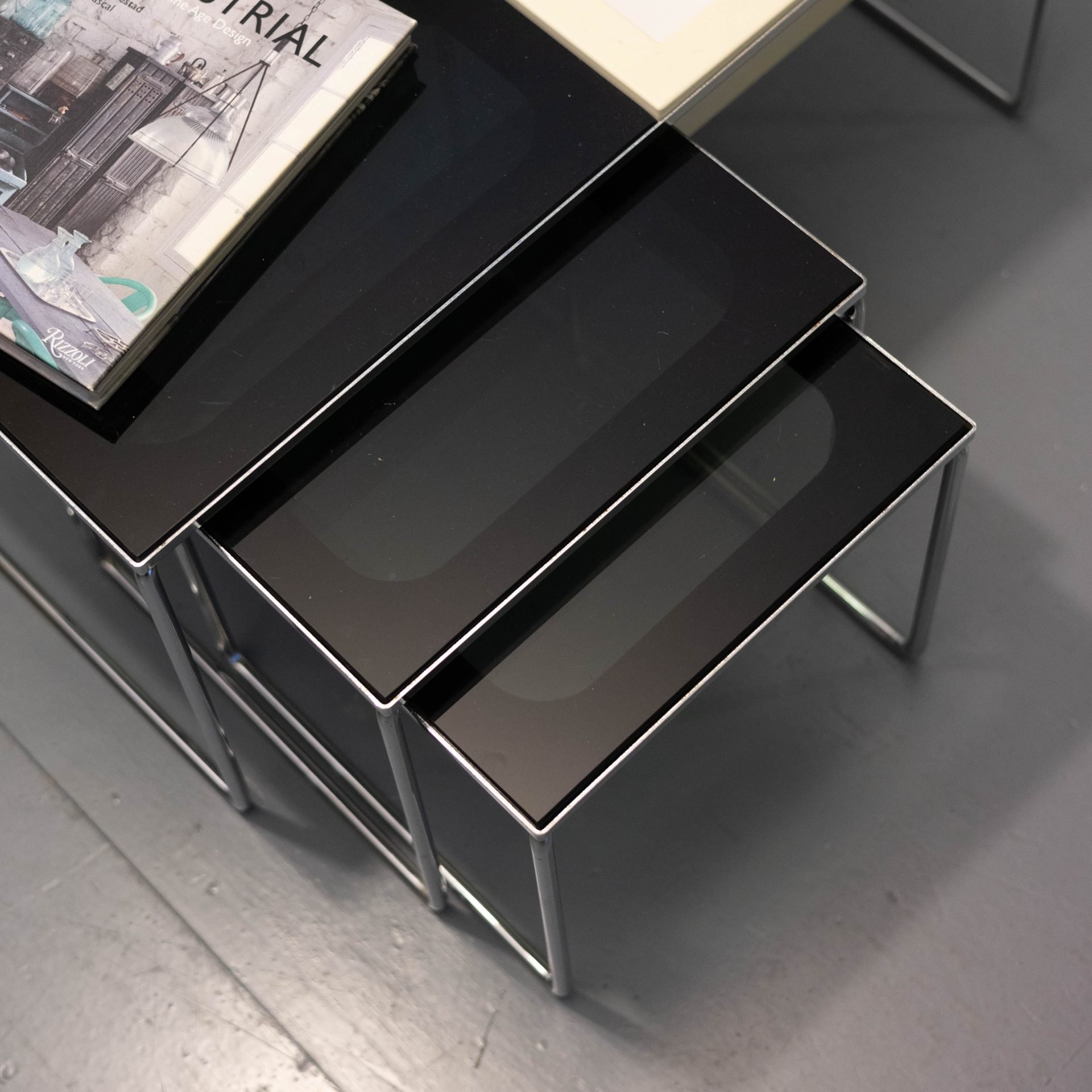 Vintage Mimi set met glazen bovenblad - Afbeelding 2
