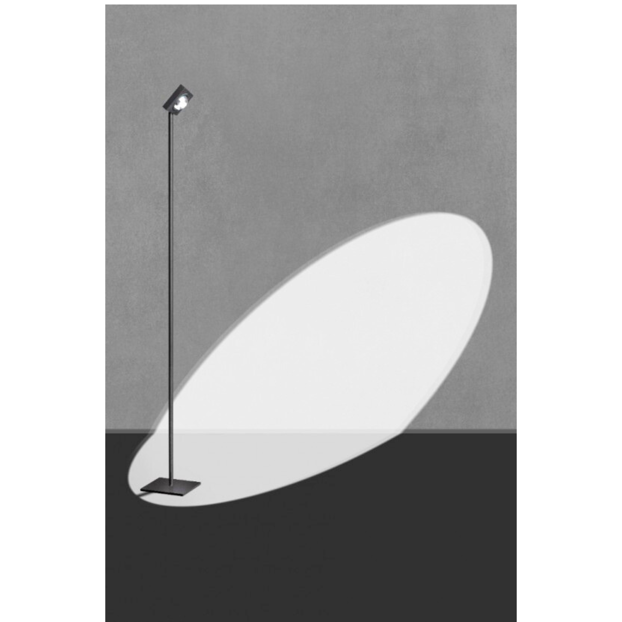 Vloerlamp Jake Cube met lens 3 stap - Afbeelding 2