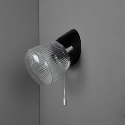 Thabur Wandlamp met trekkoord Ei Ribbel