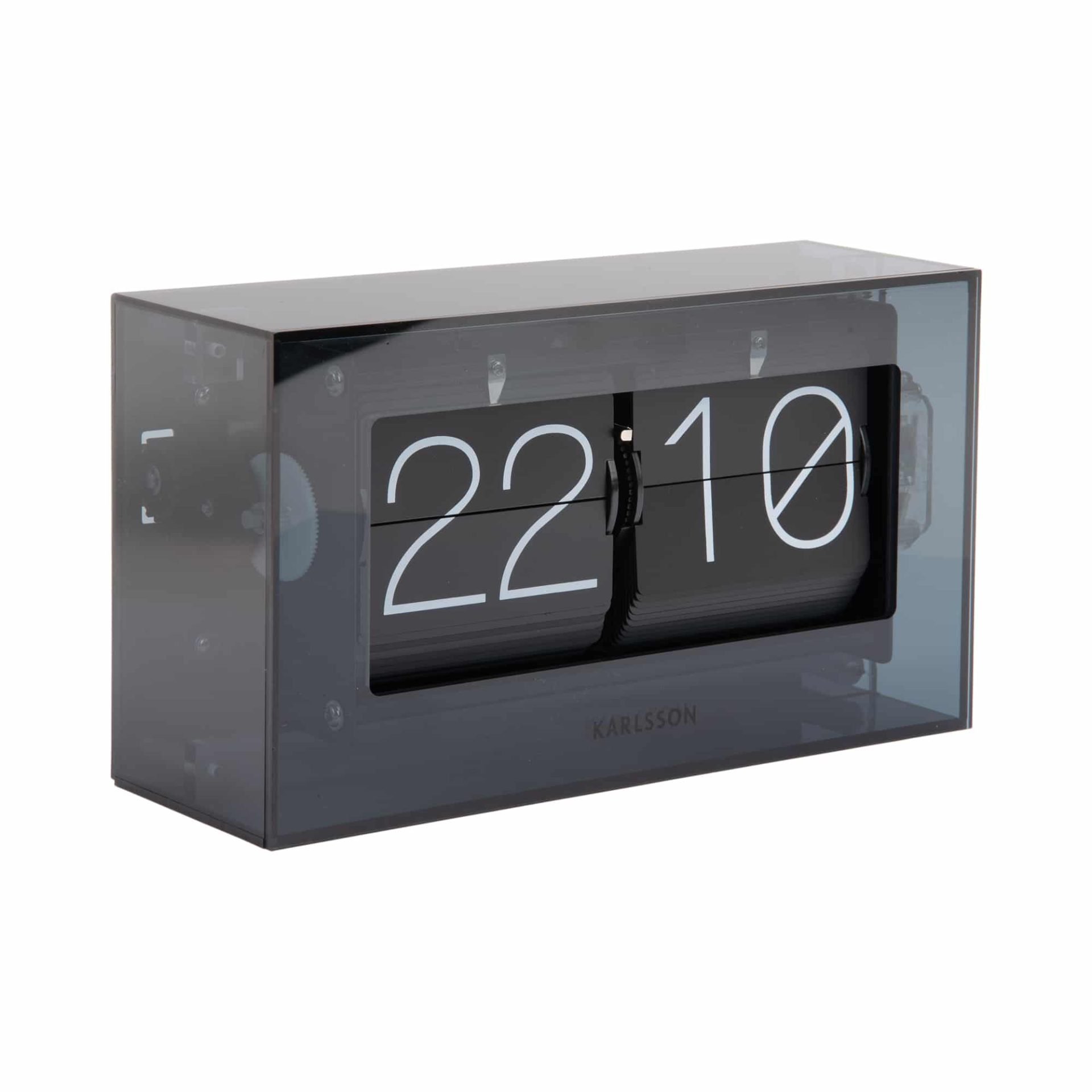 Karlsson table clock Boxed flip Zwart - Afbeelding 2