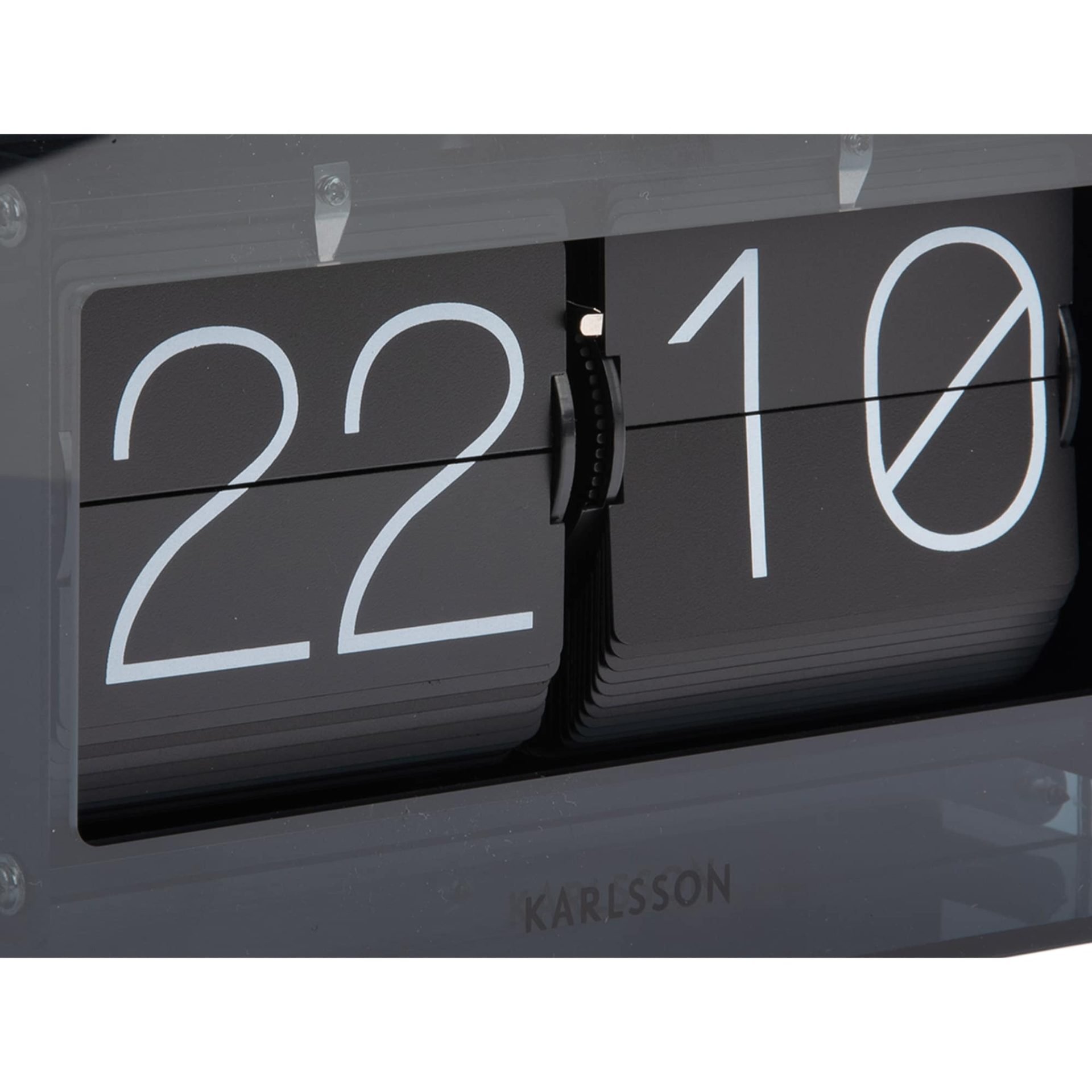 Karlsson table clock Boxed flip Zwart - Afbeelding 4