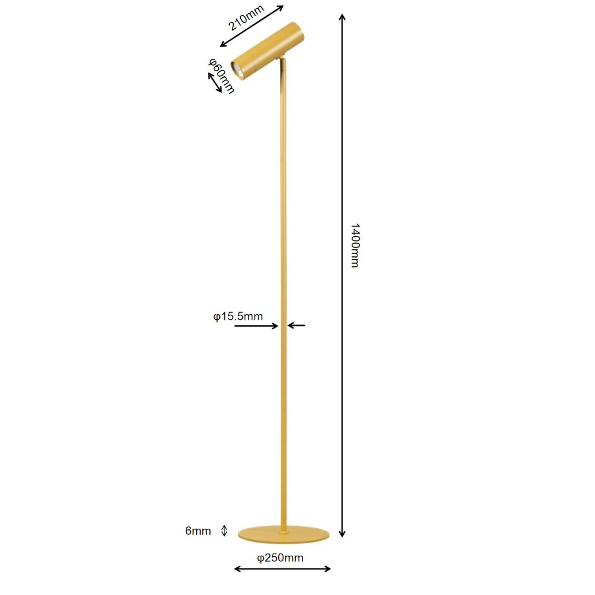 Staande lamp Nikki Zwart - Afbeelding 2