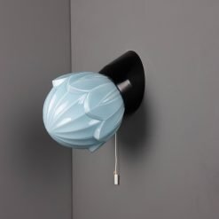 Thabur Wandlamp met trekkoord Tulp Blauw