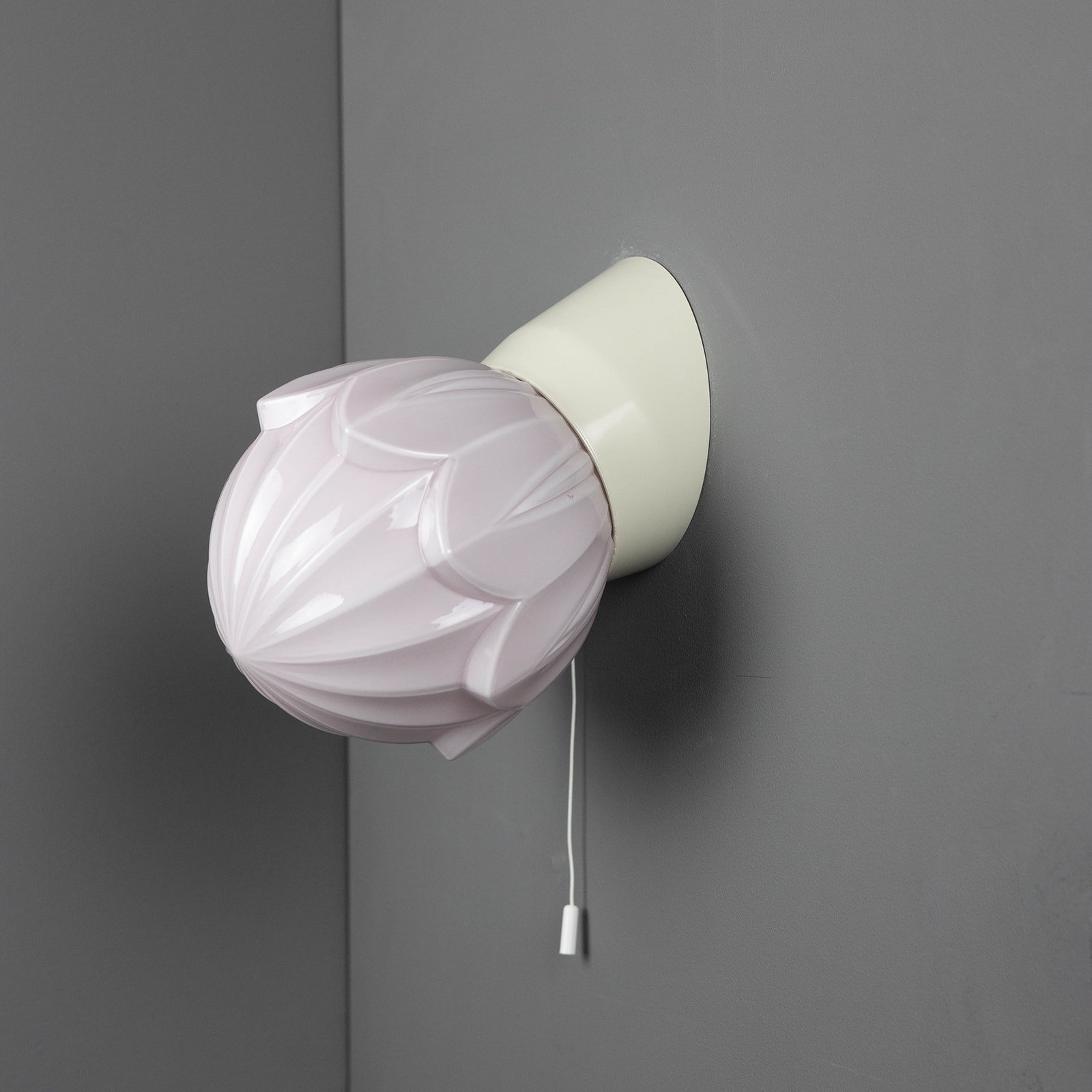 Thabur Wandlamp met trekkoord Tulp Roze - Afbeelding 2