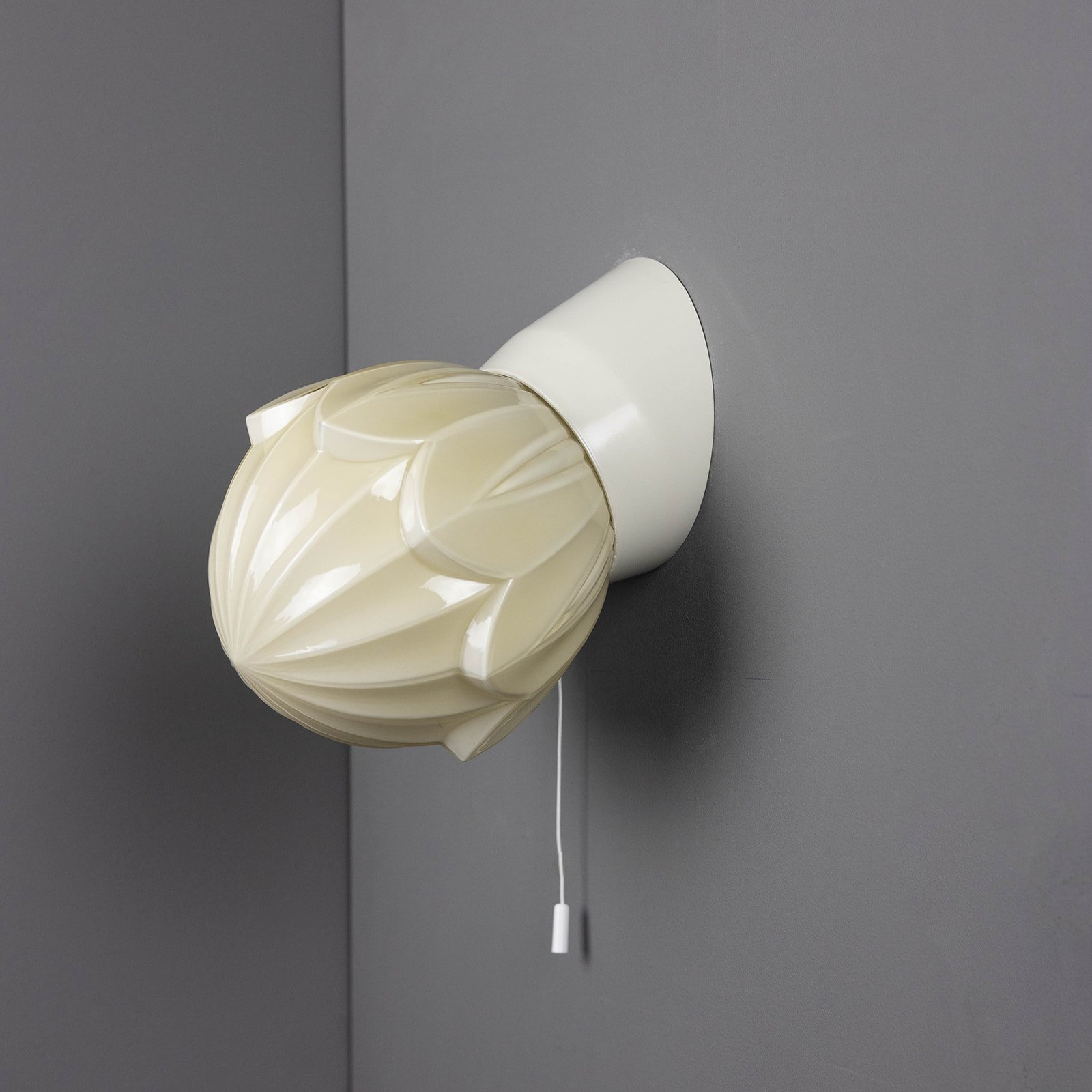 Thabur Wandlamp met trekkoord Tulp Geel - Afbeelding 2