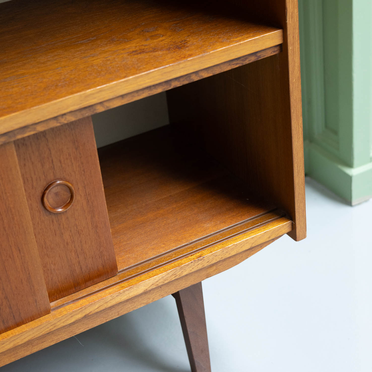 Vintage highboard jaren ’60 teak - Afbeelding 11