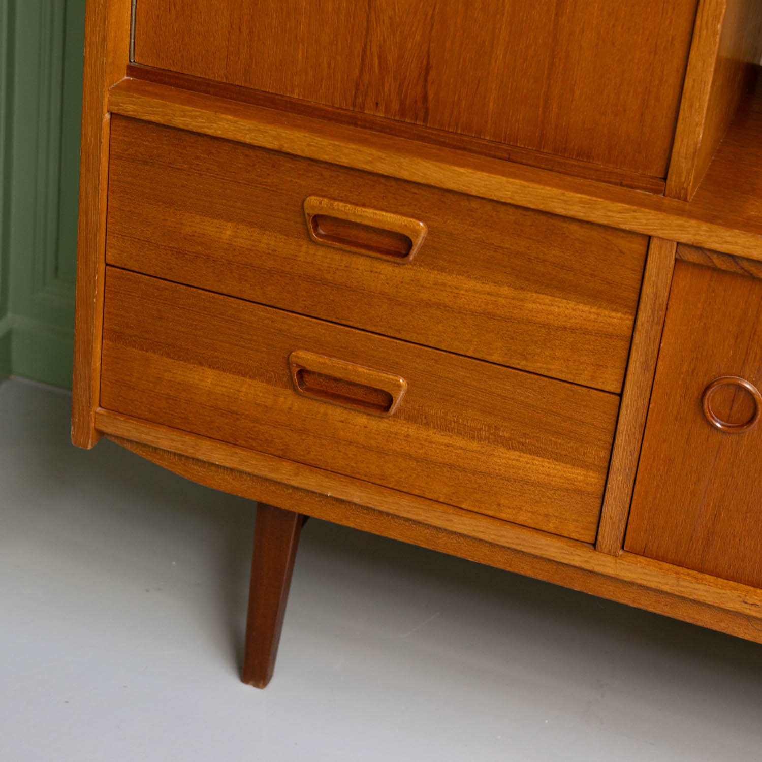 Vintage highboard jaren ’60 teak - Afbeelding 10