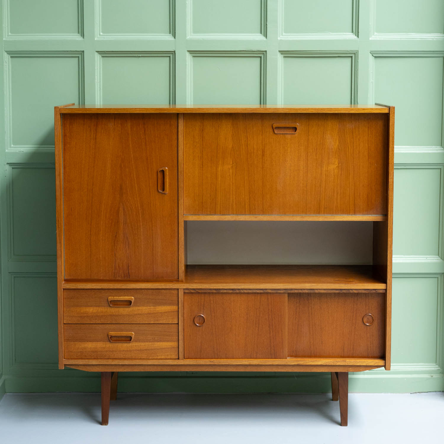 Vintage highboard jaren ’60 teak