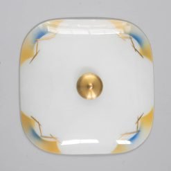 Vintage glasschaal als plafonnière no.13