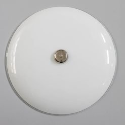 Vintage glasschaal als plafonnière no.35