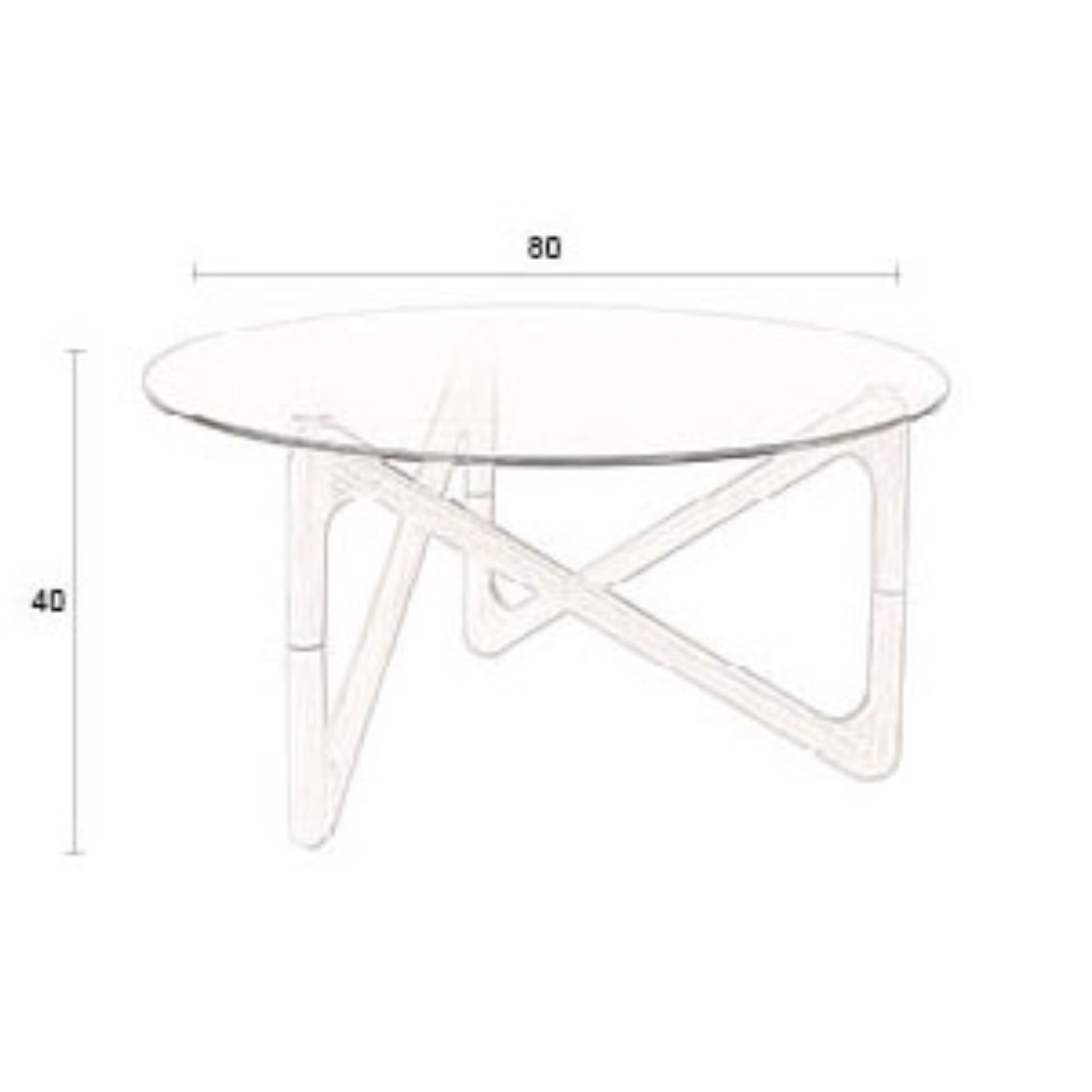 Dutchbone salontafel Naia walnoot - Afbeelding 5