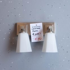 Showmodel Wandlamp Duplo matnikkel