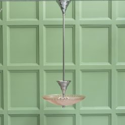 Vintage art deco hanglamp roze