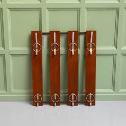 Vintage teak houten kapstok | 8 haaks